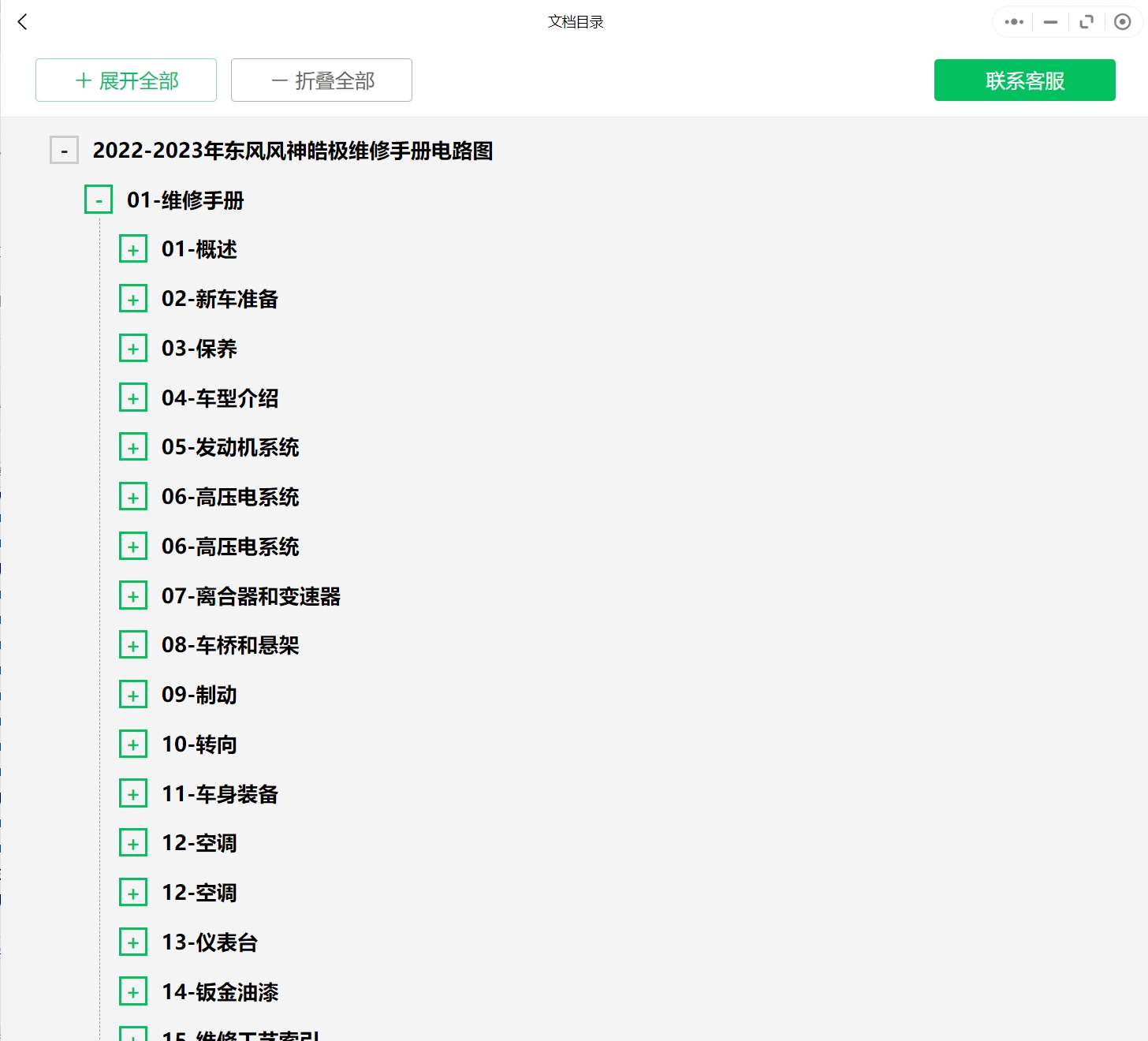 2023-2024年款東風風神汽車維修手冊和電路圖線路接線圖資料更新汽修幫手資料庫