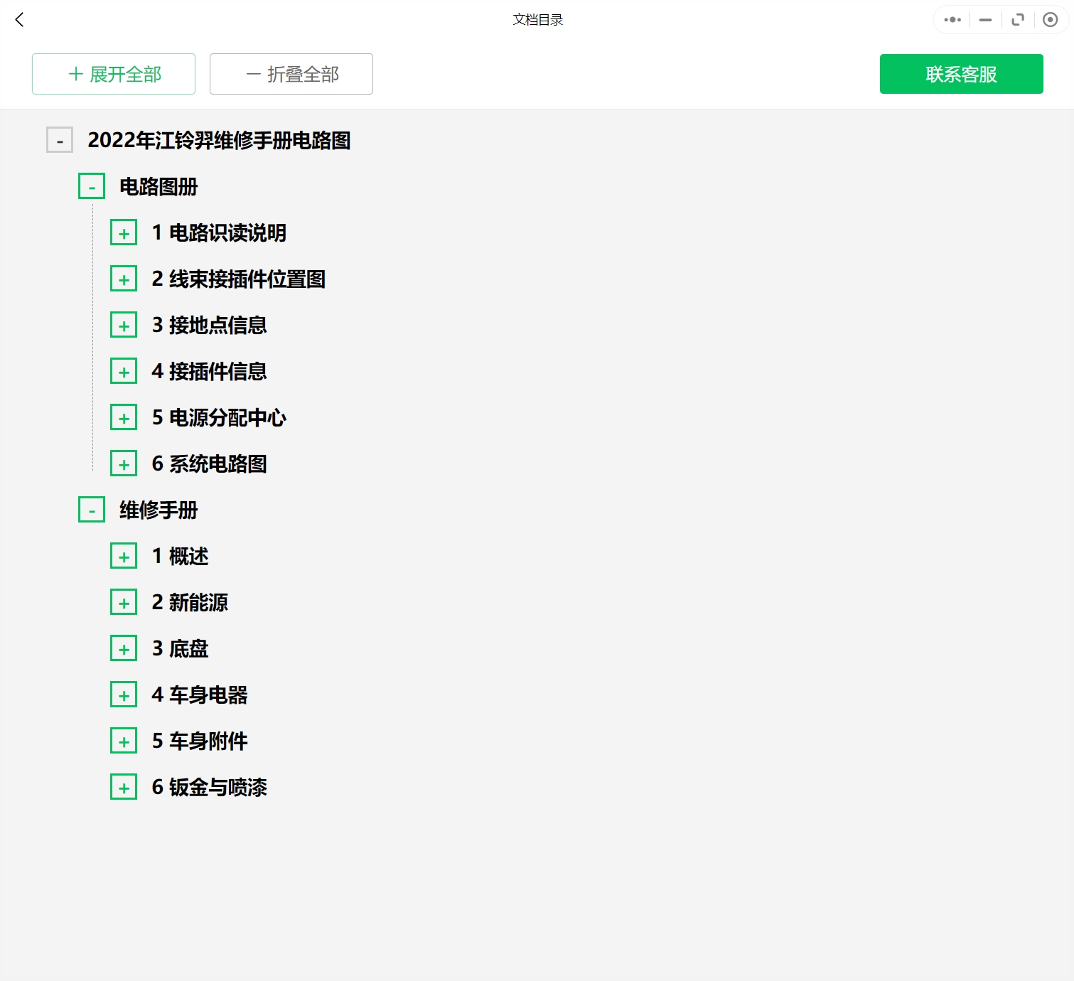 2009-2022年款江鈴新能源以及海馬汽車(chē)維修手冊(cè)和電路圖線路接線圖資料更新汽修幫手資料庫(kù)g