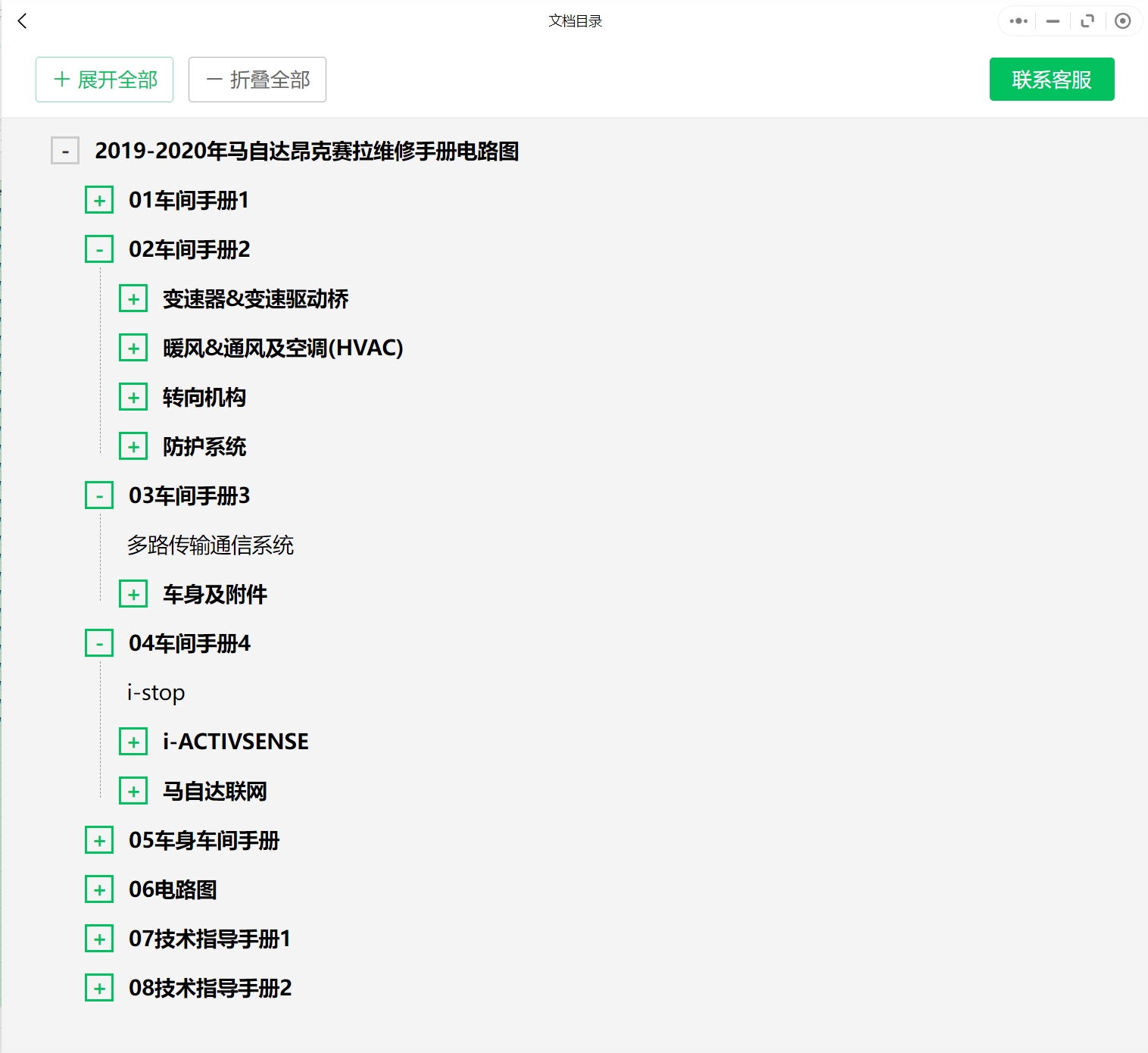 2002-2020年馬自達(dá)汽車維修手冊和電路圖[資料更新]
