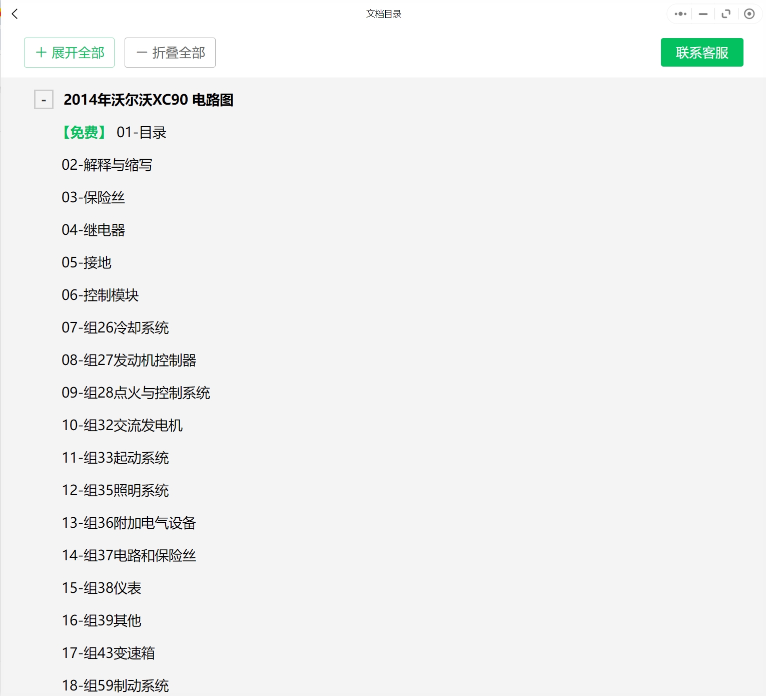 2005-2015年沃爾沃汽車維修電路圖線路圖[資料更新]