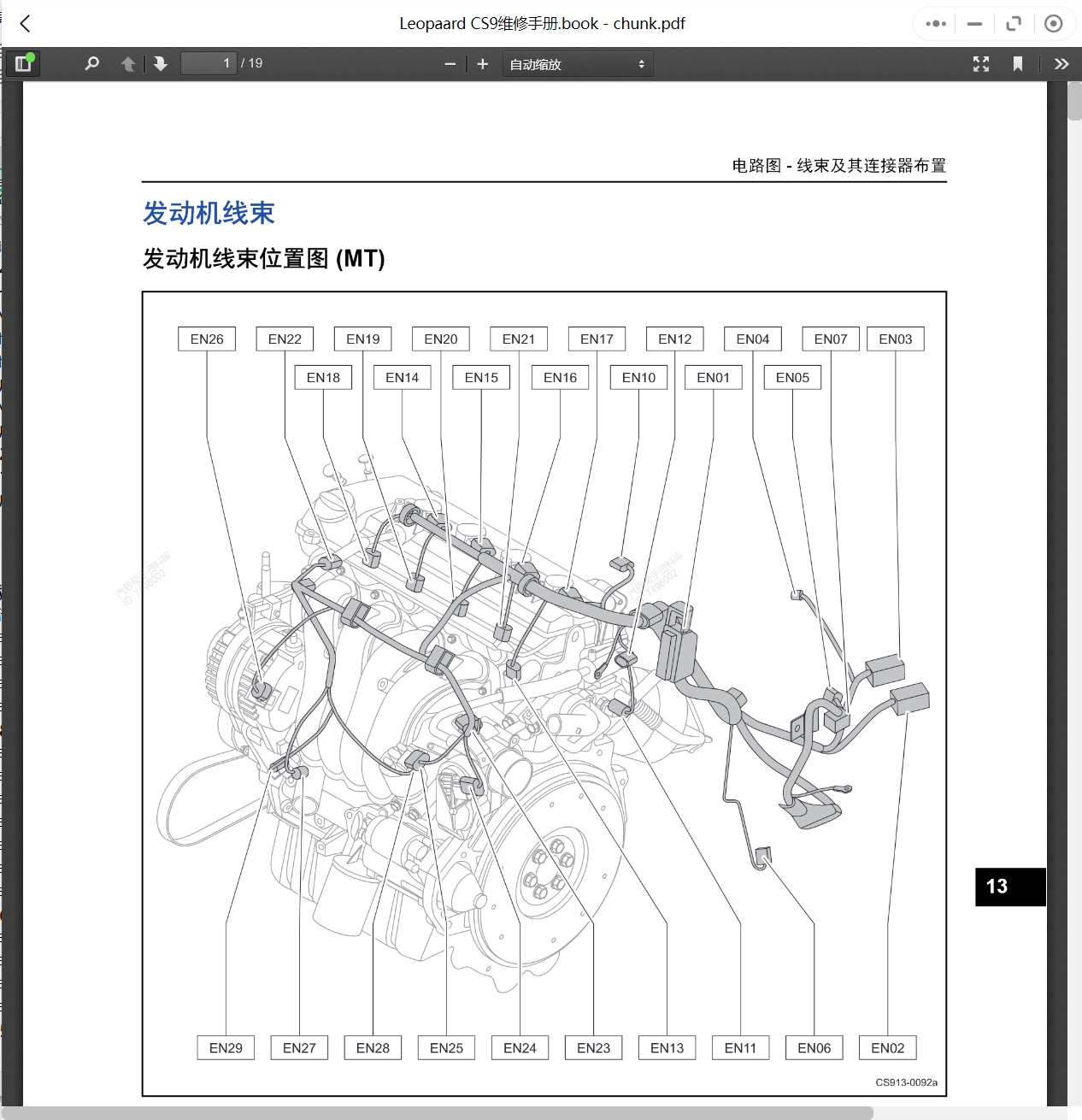 1996-2019年長豐獵豹汽車維修手冊和電路圖[資料更新]
