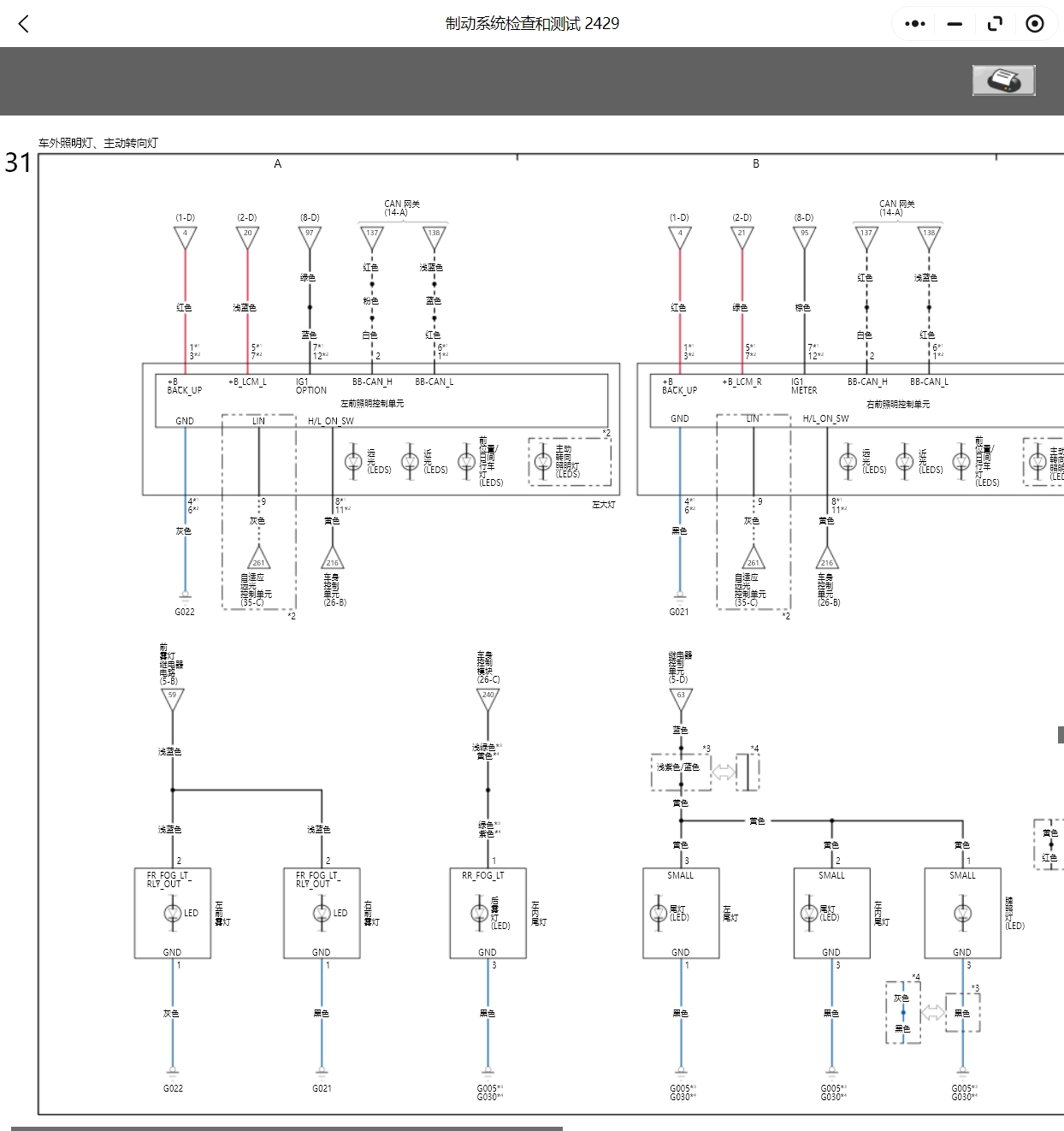 2015-2024年本田思域鋒范雅閣哥瑞英詩派皓影凌派型格維修手冊電路圖線路圖資料